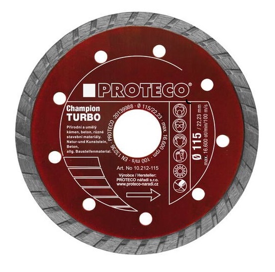 Proteco Diamantový kotúč CHAMPION turbo 230mm