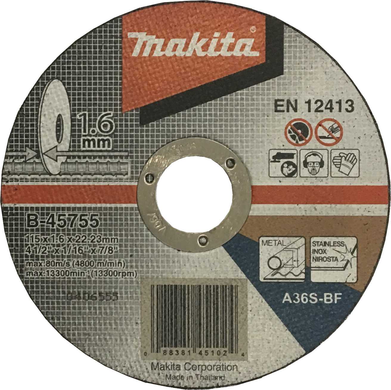 Rezný kotúč Makita 115x1,6x22,23