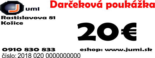 Darčeková poukážka 20 €