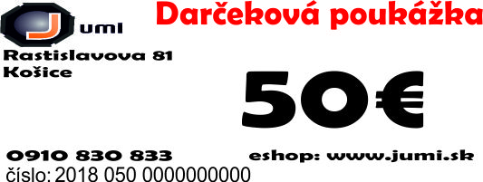 Darčeková poukážka 50 €